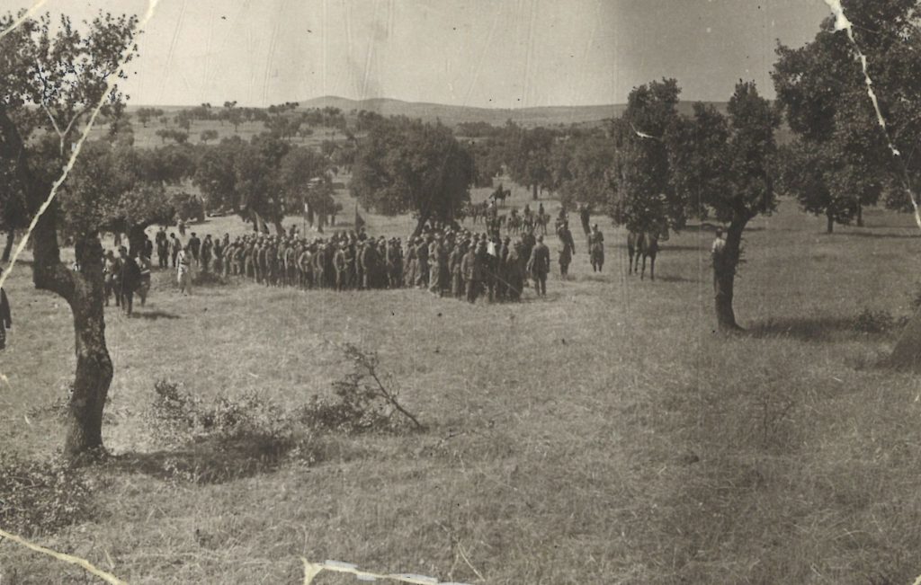 Brigada Flechas Azules en Campillo de Llerena (Badajoz) - junio 1937